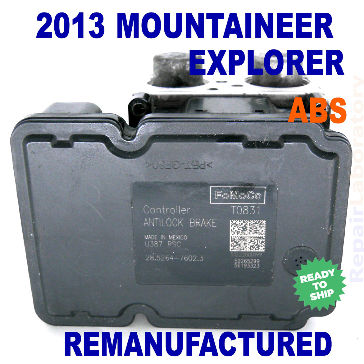 13_ford_explorer_mrecury_mountaineer_abs_pump_control_module_ remanufactured
