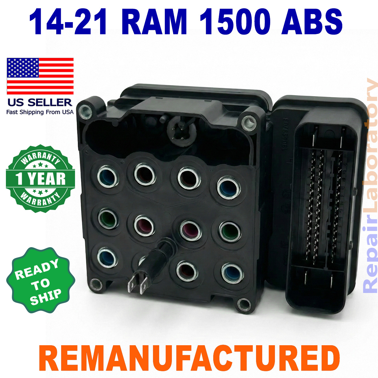 14_21_ram_1500_module ✴REBUILT✴ 68228991AD 2014-2021 Dodge RAM 1500 ABS Anti-lock Brake Pump Control Module - Image 1