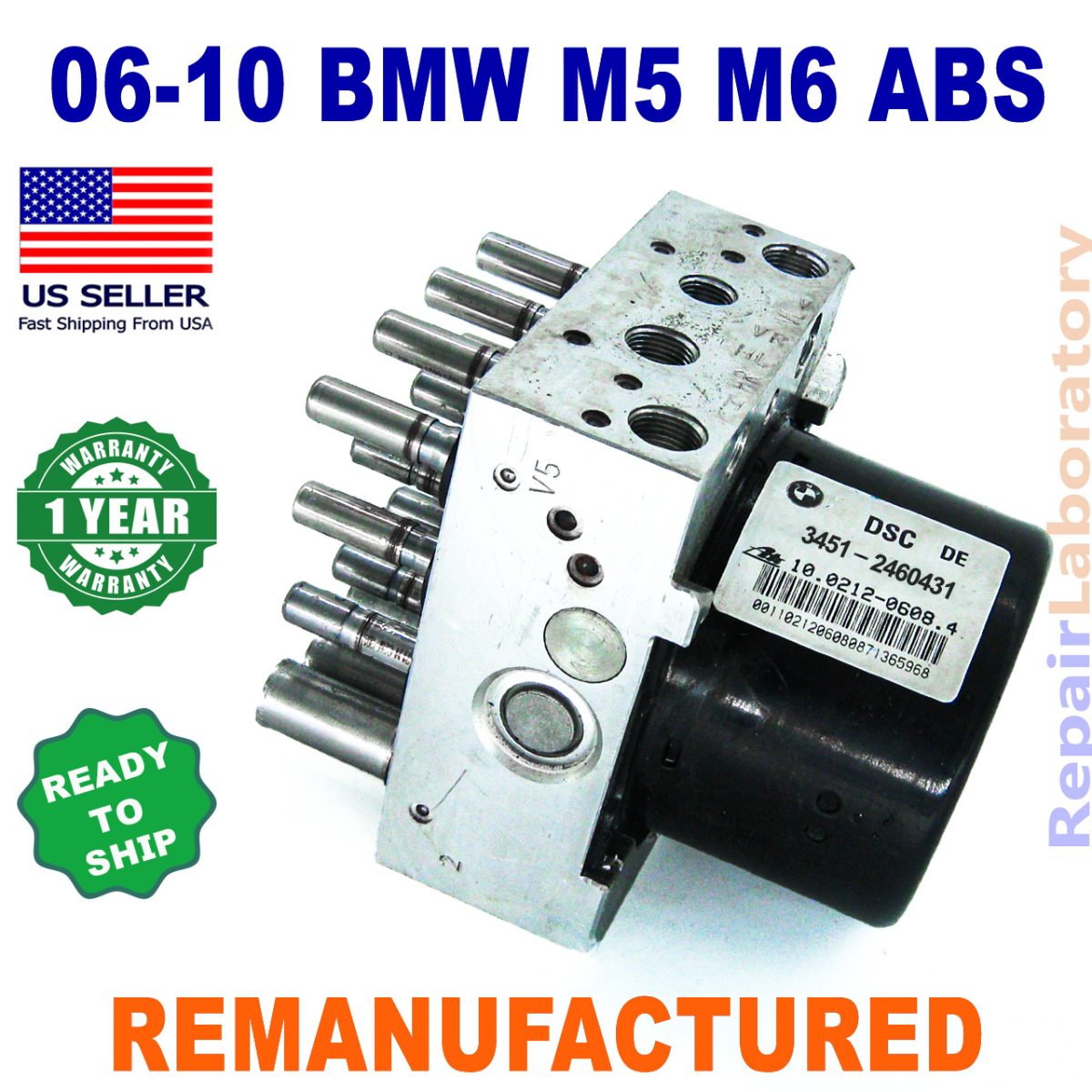✴REBUILT✴ 06-10 BMW 325 328 330 335 ABS DSC Hydraulic Unit 3450-2460431 - Image 1